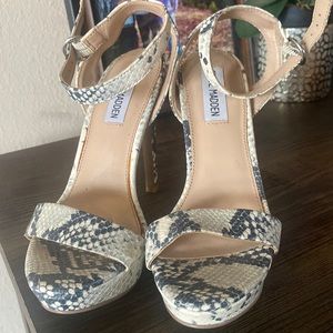 Steve Madden Snake Skin Heels